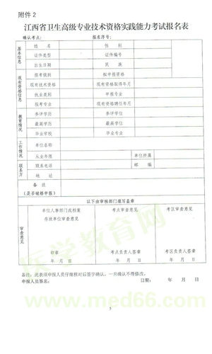 2014贛州市衛(wèi)生高級資格實踐能力考試時間