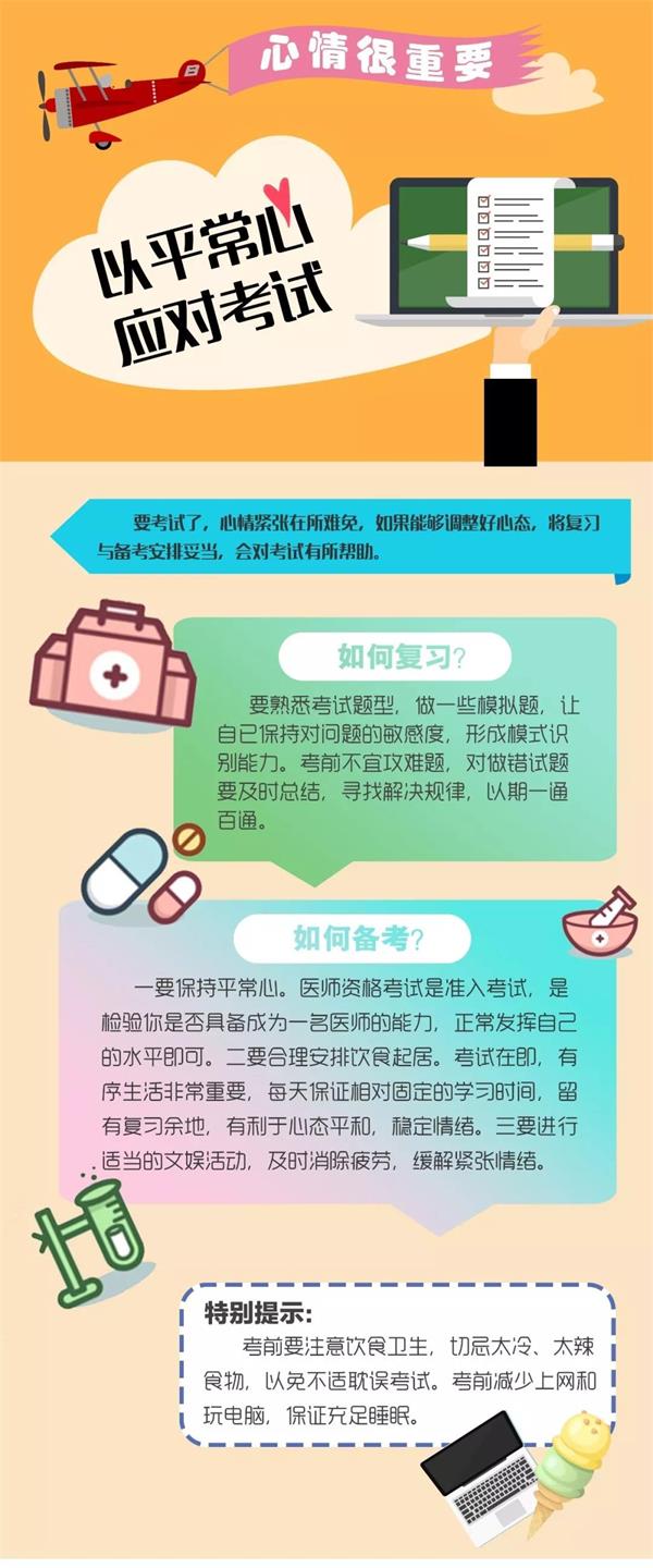 國家醫(yī)學考試中心∣2019年中西醫(yī)醫(yī)師考試要以平常心對待