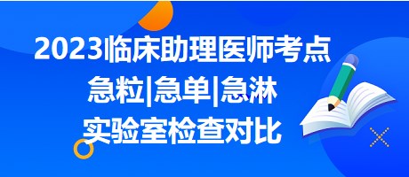 急粒 急單 急淋實(shí)驗(yàn)室檢查對比