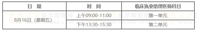 2024臨床助理醫(yī)師考試時(shí)間