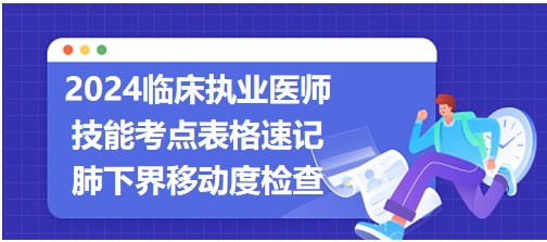 肺下界移動(dòng)度檢查操作步驟