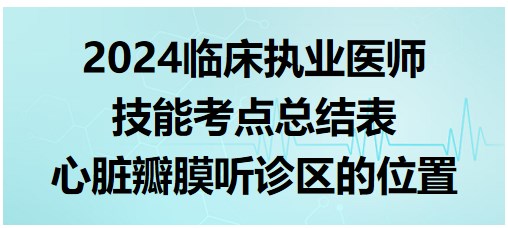 心臟瓣膜聽(tīng)診區(qū)的位置